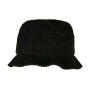 Big Corduroy Bucket Hat - Black - One Size
